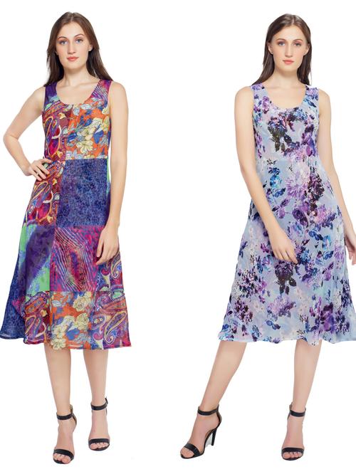 this flowy georgette dress is a - 17755621 - Very Small Image - 1