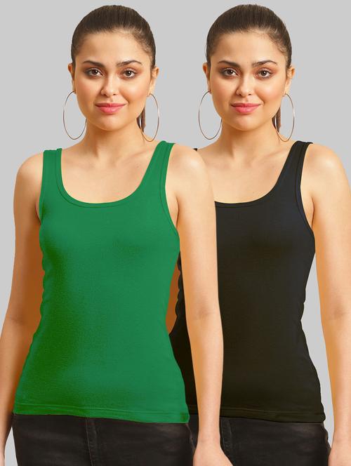combo of 2 cotton camisole - 17755949 - Very Small Image - 1