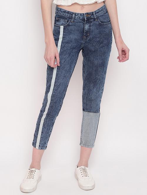 high rise denim capri - 17756057 - Very Small Image - 1