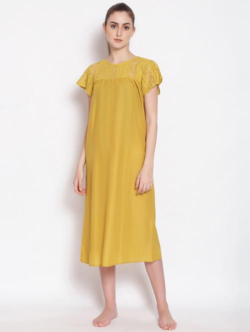 lace detail solid sleepshirt - 17756213 - Very Small Image - 1