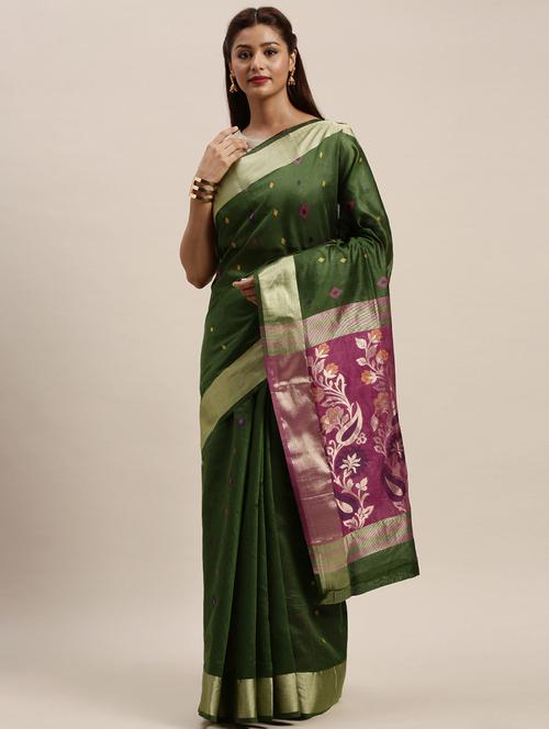 zari work woven saree - 17756748 - Very Small Image - 1