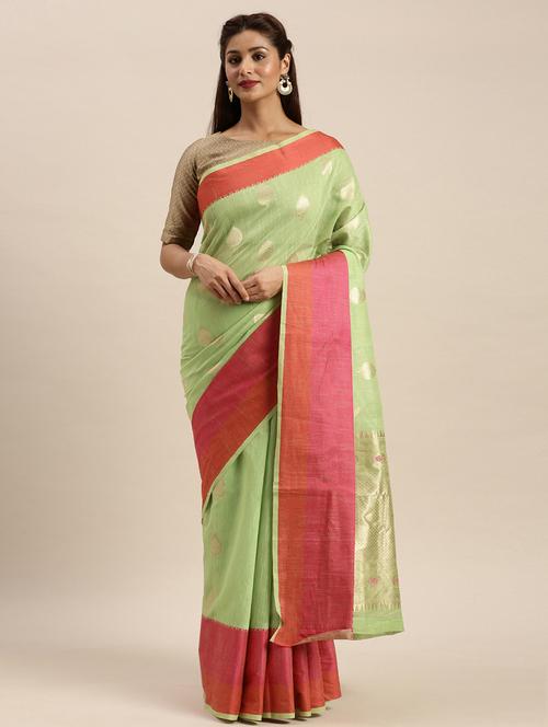 zari work woven saree - 17756758 - Very Small Image - 1