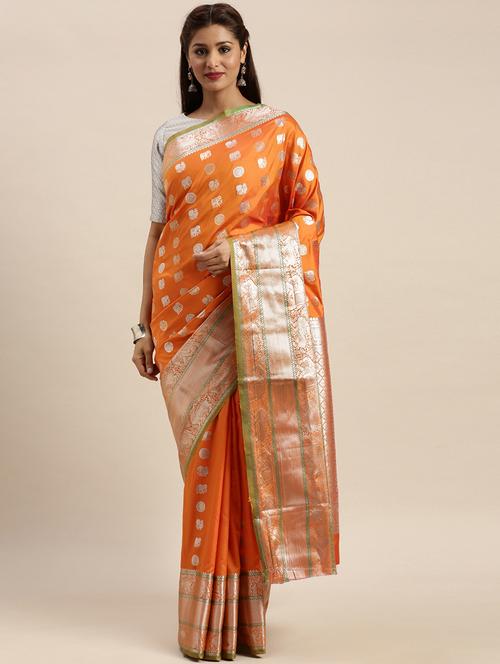 zari work woven saree - 17756766 - Very Small Image - 1