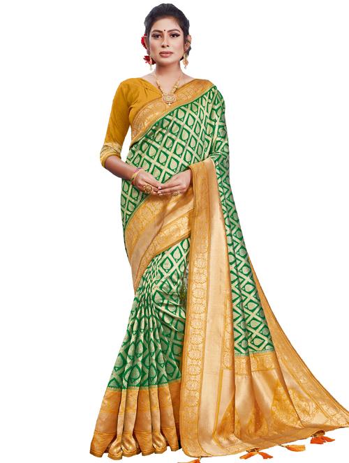self design woven saree - 17757025 - Very Small Image - 1