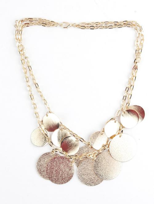 gold metal statement necklace - 17757369 - Very Small Image - 1