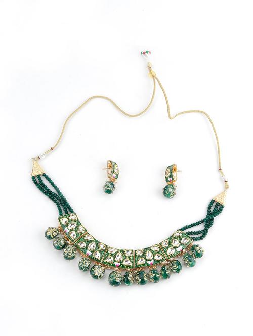 green metal statement necklace - 17757387 - Very Small Image - 1