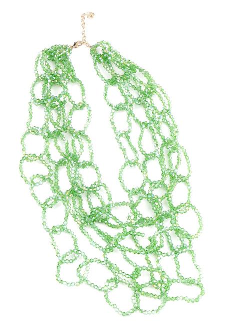 green crystal statement necklace - 17757394 - Very Small Image - 1