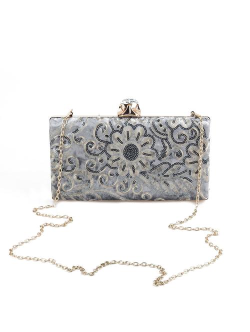grey polyester regular clutch - 17757475 - Very Small Image - 1