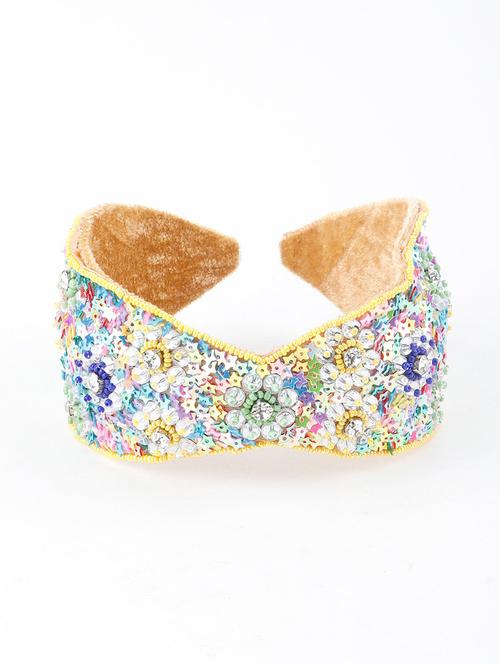 odette multicolour tickle velvet hairband - 17758189 - Very Small Image - 1