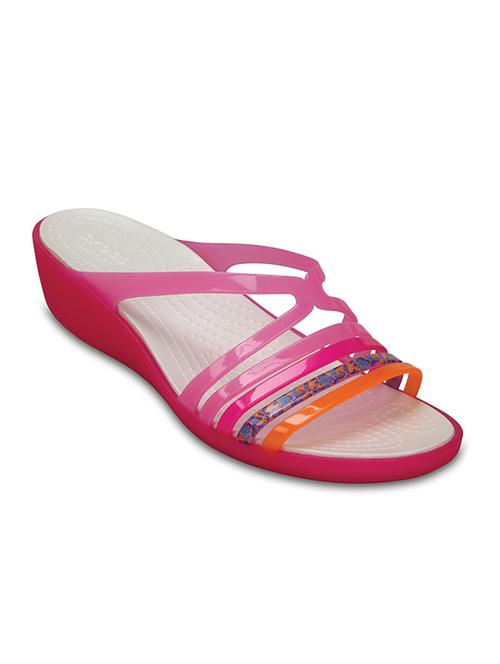 crocs isabella pink wedge - 17758440 - Very Small Image - 1