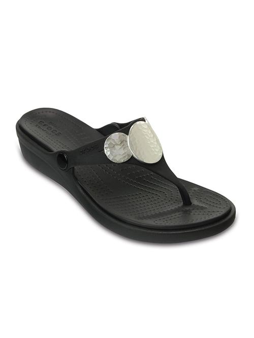 crocs sanrah black wedge - 17758443 - Very Small Image - 1