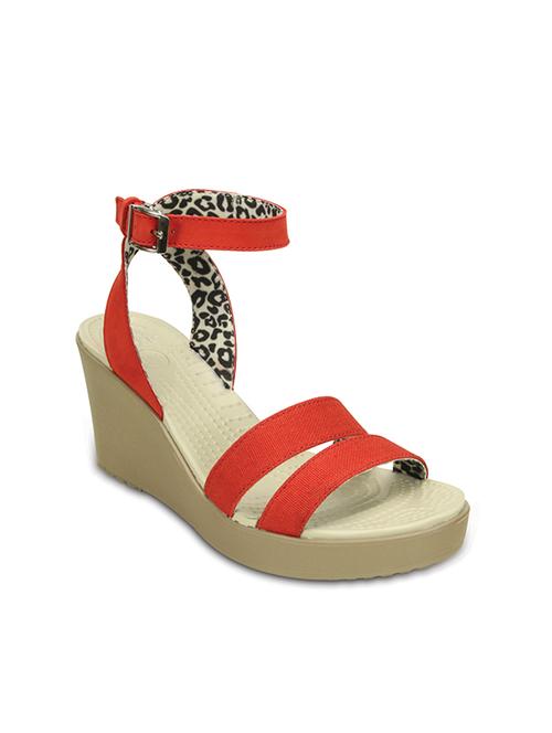 crocs a-leigh red wedge - 17758446 - Very Small Image - 1