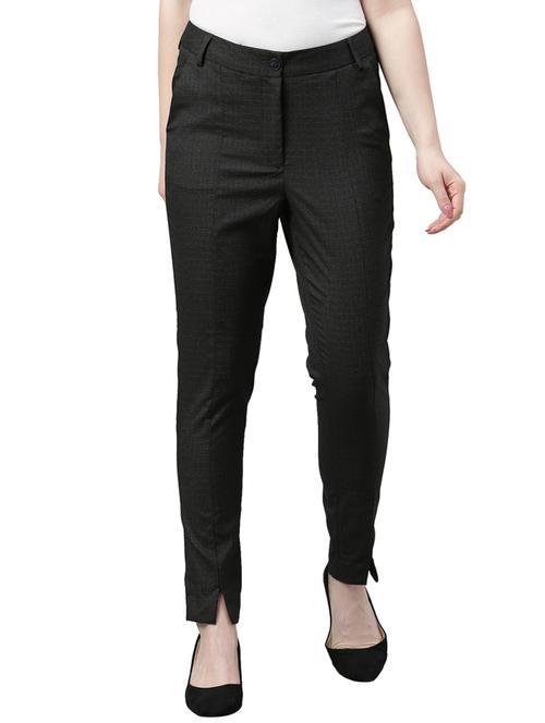 high rise flat front trouser - 17759027 - Very Small Image - 1