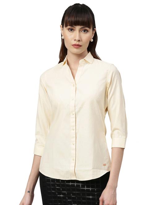yellow solid regular shirt - 17759093 - Very Small Image - 1