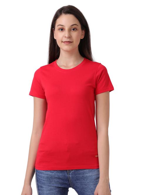 round neck solid tee - 17759096 - Very Small Image - 1