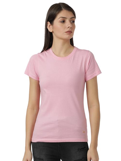 round neck solid tee - 17759117 - Very Small Image - 1