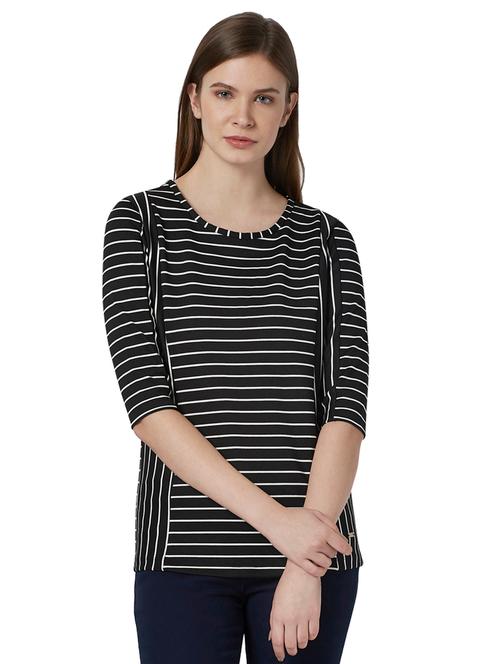 round neck striped tee - 17759125 - Very Small Image - 1