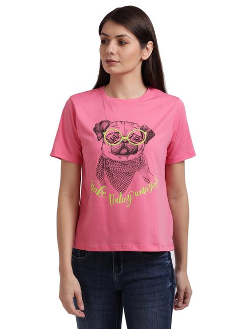 round neck graphic tee - 17759189 - Very Small Image - 1