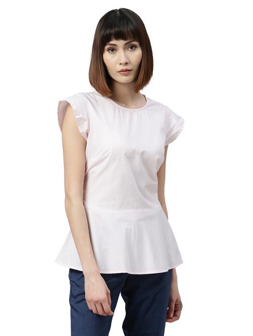 tie back checkered top - 17759340 - Very Small Image - 1