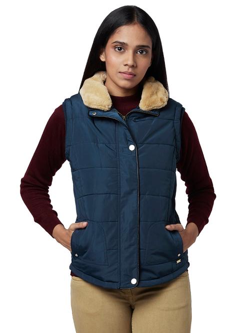 shirt collar quilted jacket - 17759595 - Very Small Image - 1