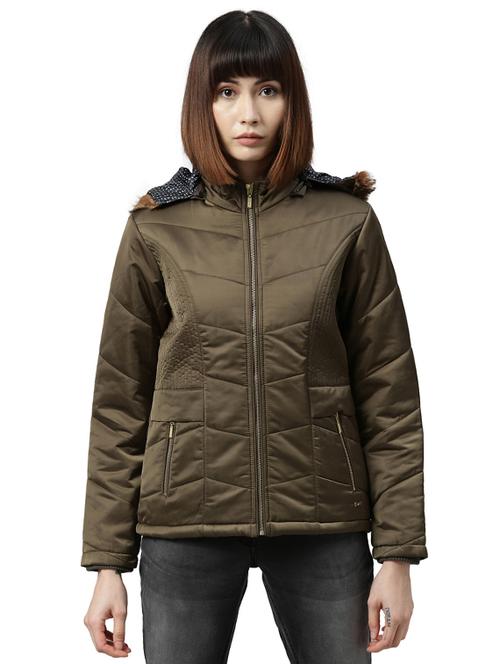 hooded neck quilted jacket - 17759620 - Very Small Image - 1