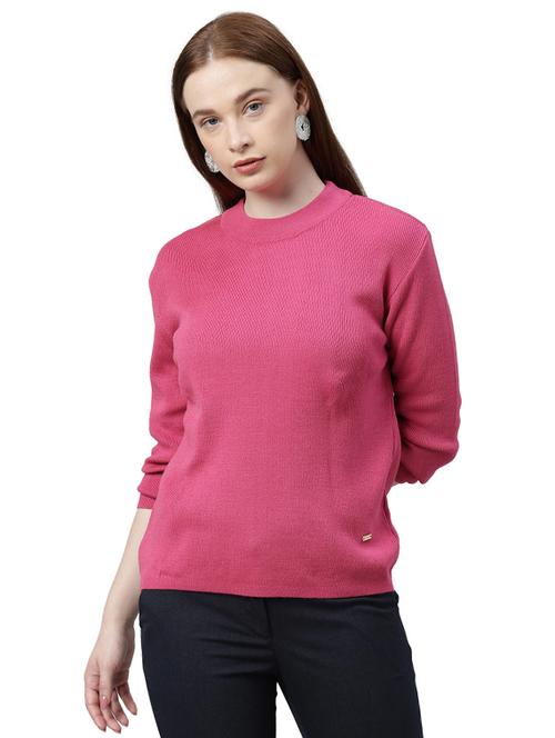 crew neck solid pullover - 17759657 - Very Small Image - 1