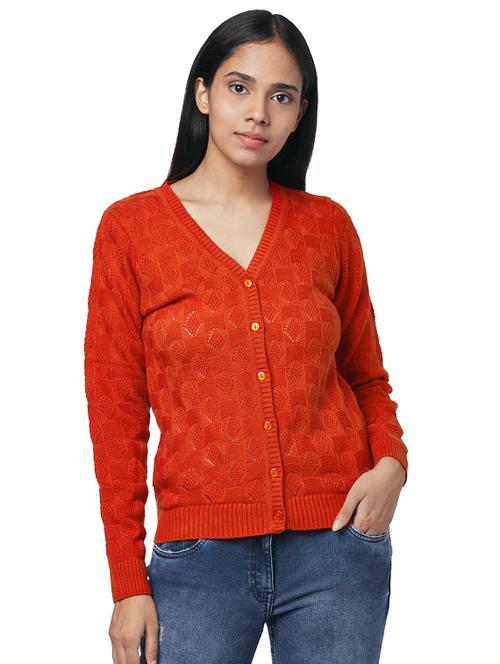 v-neck solid cardigan - 17759666 - Very Small Image - 1