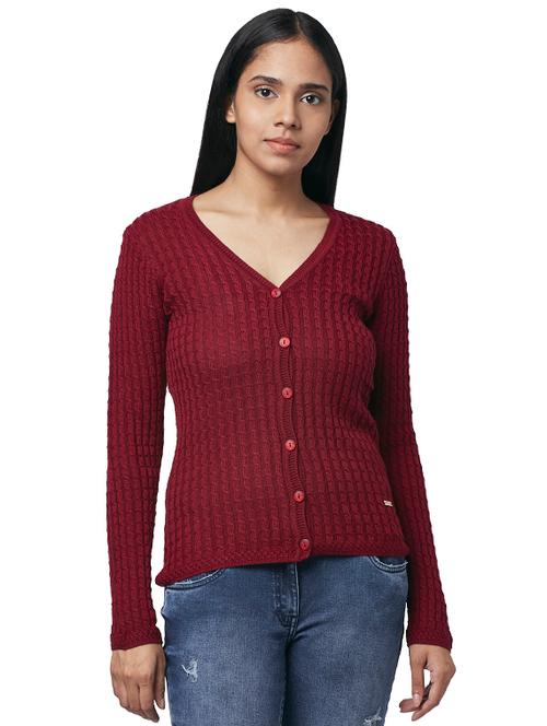 v-neck solid cardigan - 17759672 - Very Small Image - 1