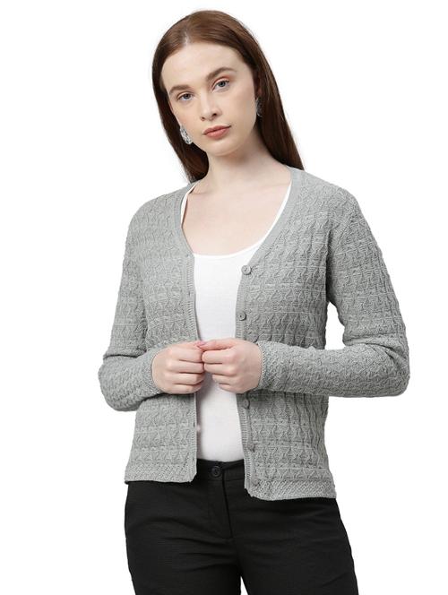 v-neck solid cardigan - 17759674 - Very Small Image - 1