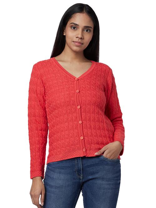 v-neck solid cardigan - 17759675 - Very Small Image - 1