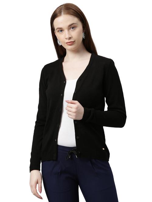v-neck solid cardigan - 17759677 - Very Small Image - 1