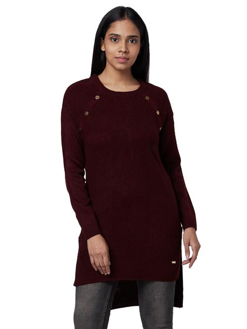 high low solid pullover - 17759709 - Very Small Image - 1