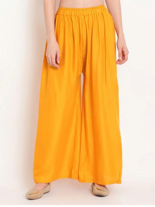 yellow and navy blue palazzo combo - 17759931 - Very Small Image - 1