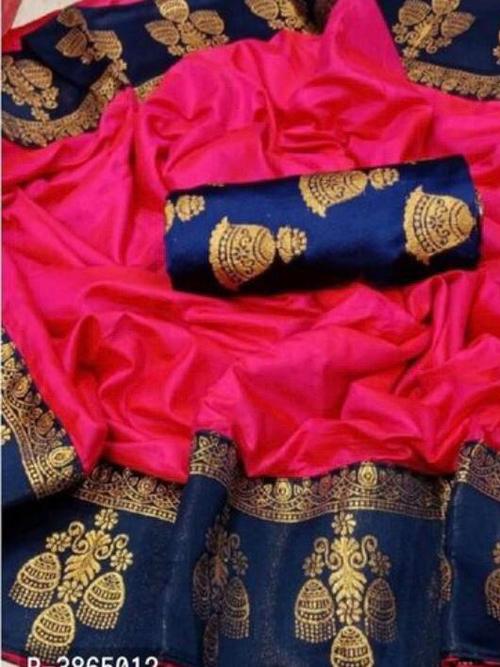 saree fab:pure paper silk saree with - 17760315 - Very Small Image - 1