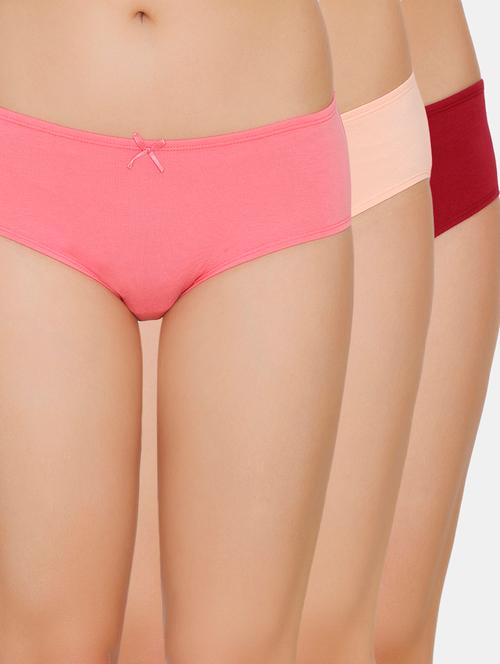 set of 3 solid hipster panty - 17760352 - Very Small Image - 1