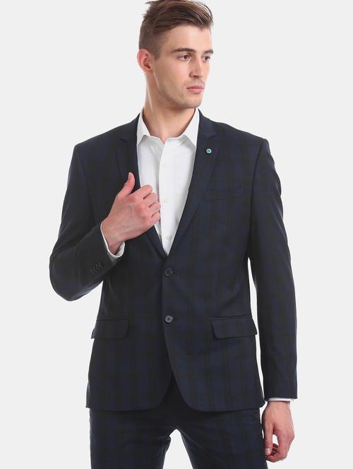 navy blue checkered suit - 17760785 - Very Small Image - 1