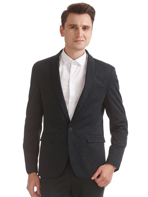 blue printed formal blazer - 17761049 - Very Small Image - 1