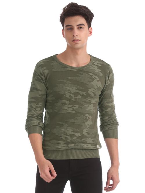 olive green camouflage pullover - 17761349 - Very Small Image - 1