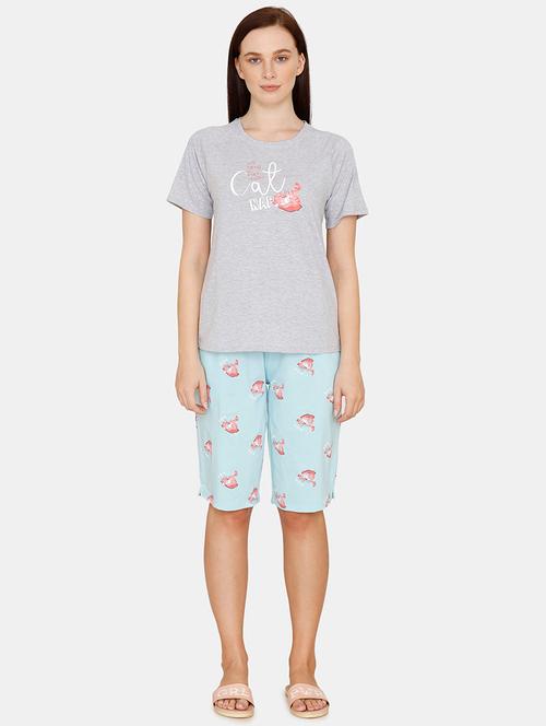 quirky printed shorts nightwear set - 17761529 - Very Small Image - 1