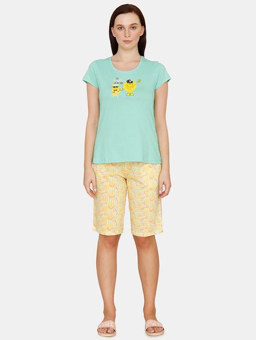 quirky printed shorts nightwear set - 17761530 - Very Small Image - 1