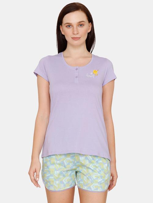 quirky printed shorts nightwear set - 17761531 - Very Small Image - 1