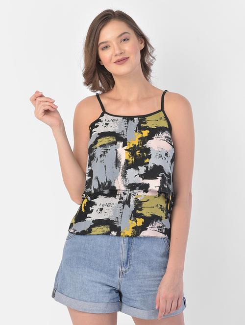 cami neck printed top - 17761729 - Very Small Image - 1