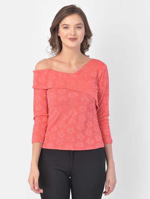 asymmetric neckline top - 17761745 - Very Small Image - 1