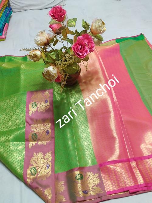 kora muslin zari tanchui sarees pattern: - 17762318 - Very Small Image - 1