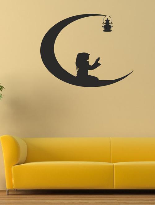 qth allah proayer wall sticker 60cm x 60cm with 2 bike, car, fridge, ac, switchboard sticker - 17763612 - Very Small Image - 1