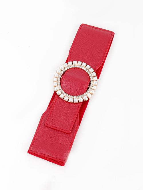 red embellished belt - 17763984 - Very Small Image - 1