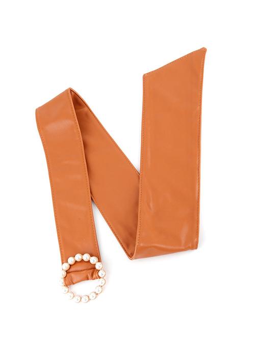 orange embellished belt - 17763988 - Very Small Image - 1