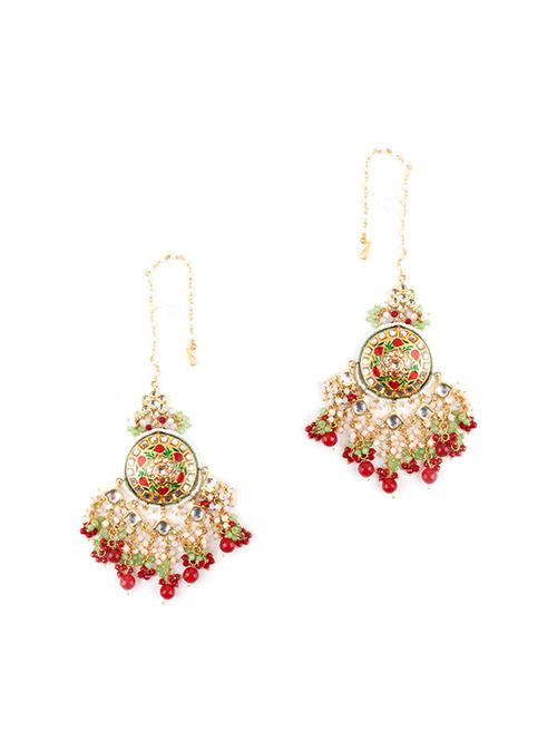 gold crystal hoop earring - 17764033 - Very Small Image - 1