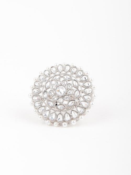 silver metal finger ring - 17764052 - Very Small Image - 1