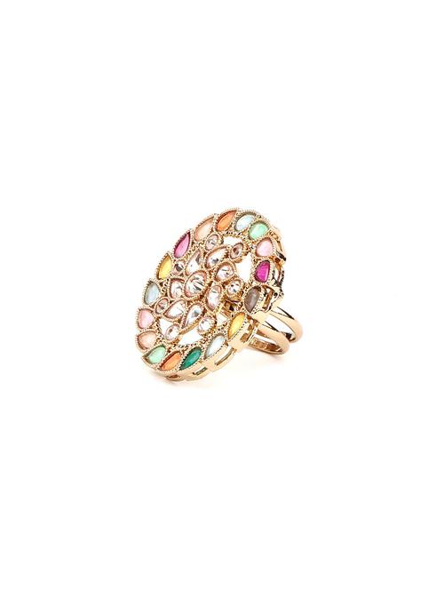 multi colored metal finger ring - 17764055 - Very Small Image - 1